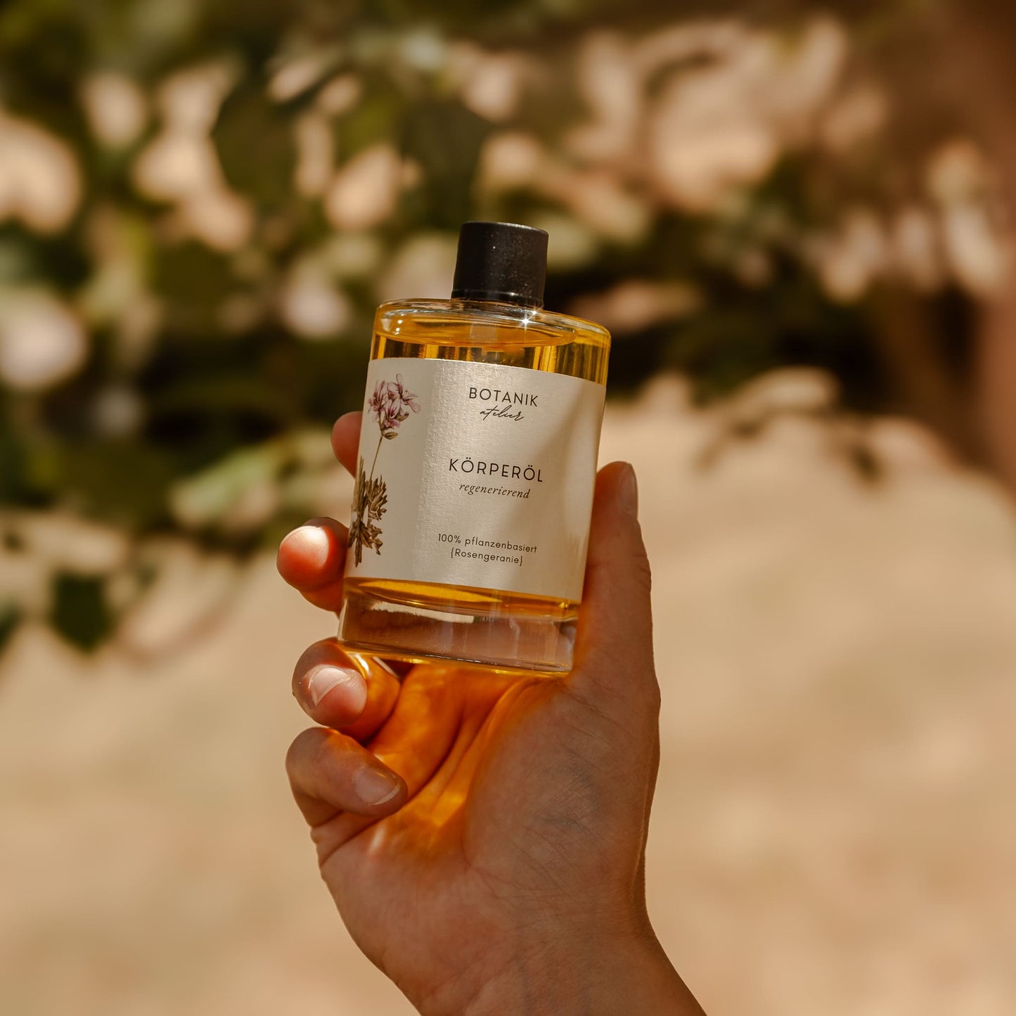 Aromapflege Körperöl | regenerierend mit Rosengeranie & süße Orange